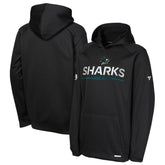 San Jose Sharks Fanatics Youth Authentic Pro Rink Raglan Hoodie - Black | Fanatics sale