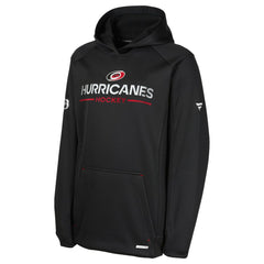Carolina Hurricanes Fanatics Youth Authentic Pro Rink Raglan Hoodie - Black | Fanatics discount