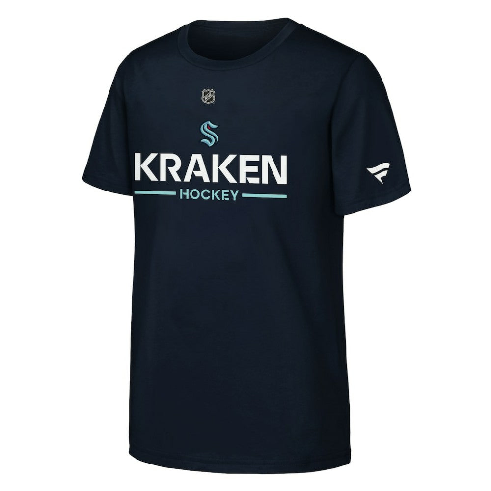 Seattle Kraken Fanatics Youth Authentic Pro Wordmark T-Shirt - Navy | Fanatics near me