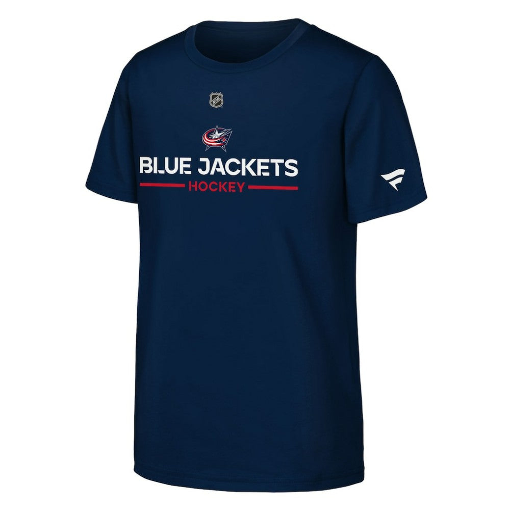Columbus Blue Jackets Fanatics Youth Authentic Pro Wordmark T-Shirt - Navy | Fanatics Clearance