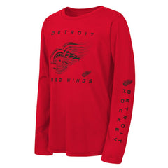 Detroit Red Wings Outerstuff Youth Seize the Win Long Sleeve T-Shirt - Red | NHL discount