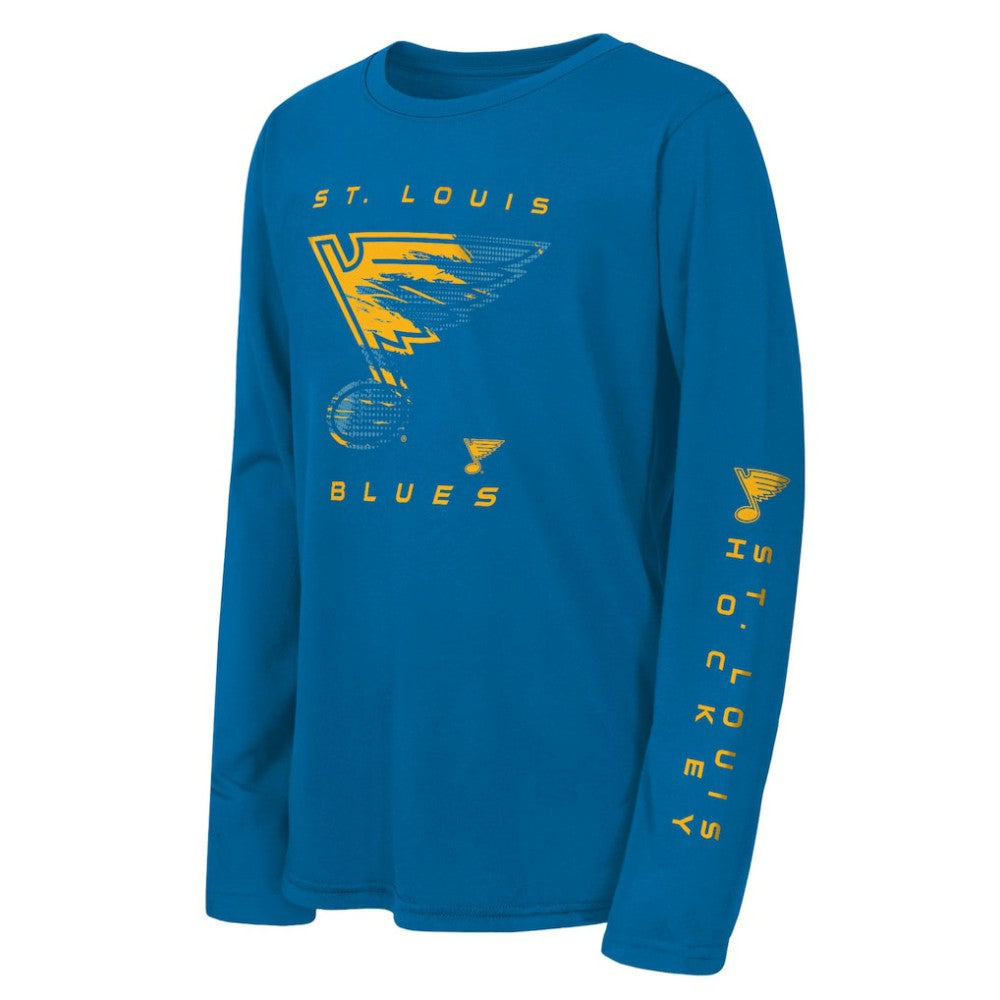 St. Louis Blues Outerstuff Youth Seize the Win Long Sleeve T-Shirt - Blue | NHL near me