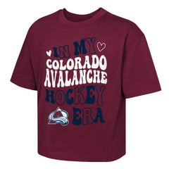 Colorado Avalanche Outerstuff Girls Youth In My Era Boxy T-Shirt - Burgundy | NHL on sale