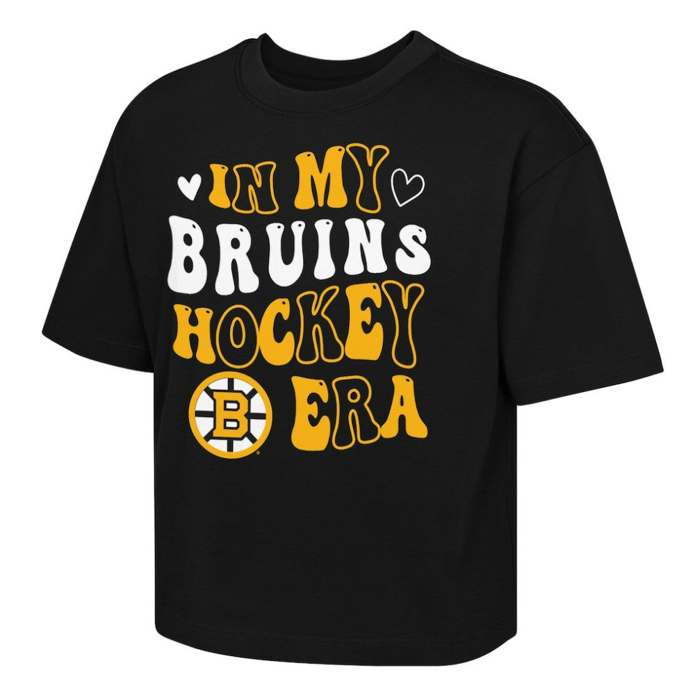 Boston Bruins Outerstuff Girls Youth In My Era Boxy T-Shirt - Black | NHL sale