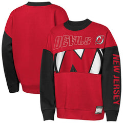 New Jersey Devils Outerstuff Youth Impact Player Sweatshirt - Red/Black | NHL discount