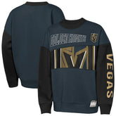 Vegas Golden Knights Outerstuff Youth Impact Player Sweatshirt - Steel/Black | NHL Clearance