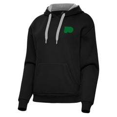 Philadelphia Flyers Antigua Women's St. Patrick's Day Victory Pullover Hoodie - Black | NHL near me