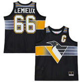 Mario Lemieux Pittsburgh Penguins Mitchell & Ness Unisex Maxxed Out Fashion Basketball Jersey - Black | NHL Lifestyle