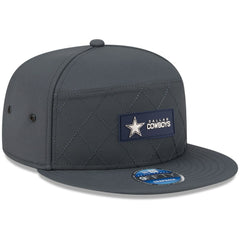 Dallas Cowboys New Era 2025 Sideline Cold Weather Split Panel 9FIFTY Snapback Hat - Charcoal - NFL