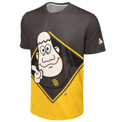 San Diego Padres FOCO Big Logo Mascot T-Shirt for sale