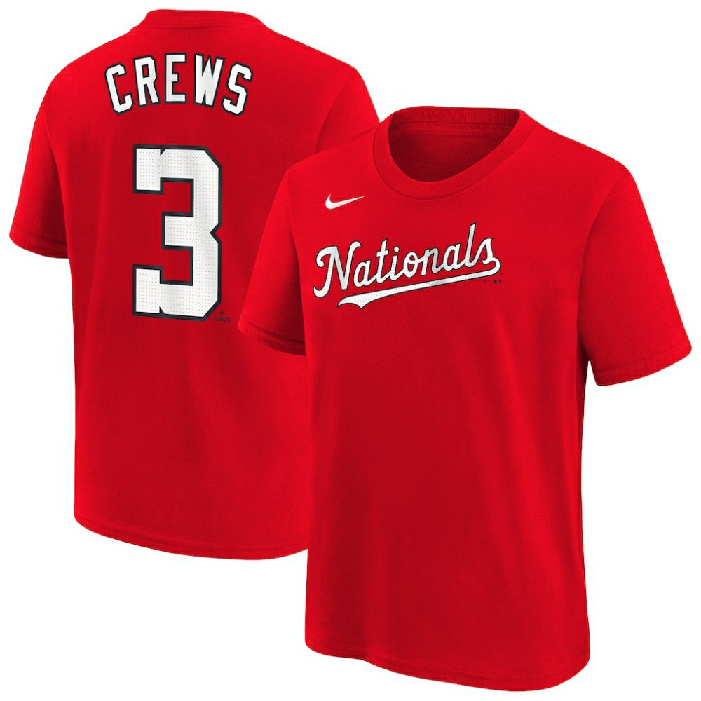Dylan Crews Washington Nationals Nike Youth Name & Number T-Shirt Near Me