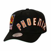 Mitchell & Ness Phoenix Suns Busted Logo Wordmark Wrap-Around Pro Pinch Adjustable Hat Black