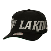 Los Angeles Kings Mitchell & Ness Busted Logo Wordmark Wrap-Around Pro Pinch Adjustable Hat - Black | NHL discount