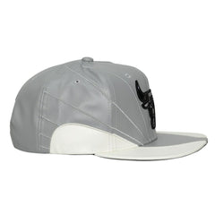 Mitchell & Ness Chicago Bulls Day 12 Two-Tone Faux Leather Snapback Hat Gray/White