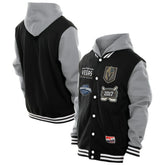 Vegas Golden Knights New Era Full-Snap Fleece Hoodie Jacket - Black/Grey | New Era discount