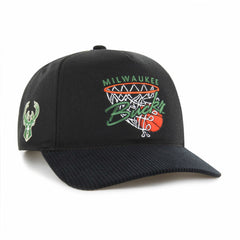 47 brand Milwaukee Bucks '47 Nothing But Net Hitch Adjustable Hat Black