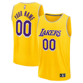 Fanatics Los Angeles Lakers Youth Custom Fastbreak Jersey Icon Gold