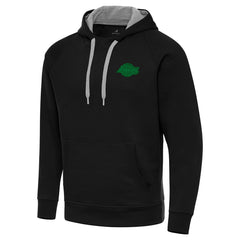 Los Angeles Lakers Antigua St. Patrick's Day Victory Raglan Pullover Hoodie Black