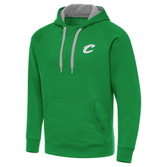 Cleveland Cavaliers Antigua St. Patrick's Day Victory Raglan Pullover Hoodie Kelly Green