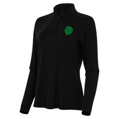 Boston Celtics Antigua Women's St. Patrick's Day Intent Quarter-Zip Top Black