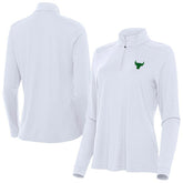 Chicago Bulls Antigua Women's St. Patrick's Day Intent Quarter-Zip Top White