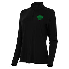New York Knicks Antigua Women's St. Patrick's Day Intent Quarter-Zip Top Black