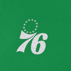 Philadelphia 76ers Antigua Women's St. Patrick's Day Intent Quarter-Zip Top Kelly Green