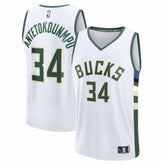 Fanatics Giannis Antetokounmpo Milwaukee Bucks Fast Break Replica Player Jersey Association Edition White