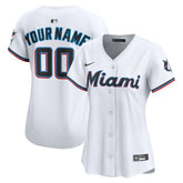 Miami Marlins Nike Women's Home Limited Custom Jersey Outlet