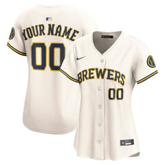 Milwaukee Brewers Nike Women's Home Limited Custom Jersey Online