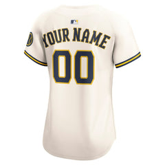 Milwaukee Brewers Nike Women's Home Limited Custom Jersey Online