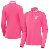 New York Yankees Antigua Women's Spring Training Palmetto Quarter-Zip Top Online