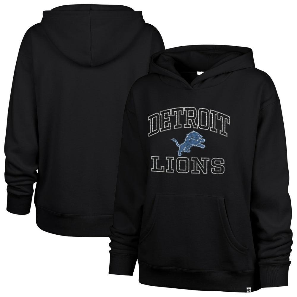 Detroit Lions '47 Women's Clarity Naomi Hoodie - Black - 47 brand