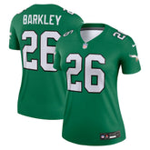 Saquon Barkley Philadelphia Eagles Women's Legend Player Performance Top - Kelly Green - Nike