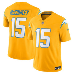 Ladd McConkey Los Angeles Chargers Alternate Charger Power Vapor F.U.S.E. Limited Jersey - Gold - Nike