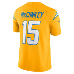 Ladd McConkey Los Angeles Chargers Alternate Charger Power Vapor F.U.S.E. Limited Jersey - Gold - Nike