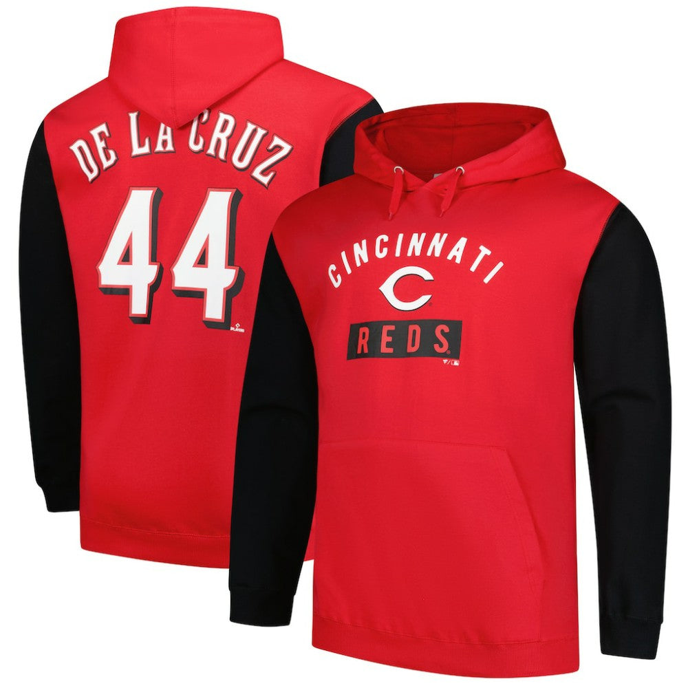 Elly De La Cruz Cincinnati Reds Profile Big & Tall Fleece Pullover Hoodie Discount