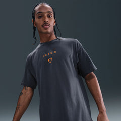 Nike - Inter Milan T90 Wordmark T-Shirt - Gray