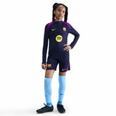 Nike - Barcelona Youth 2025/26 Strike Drill Quarter-Zip Dri-FIT Long Sleeve Top - Navy