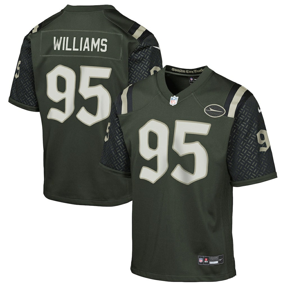 Quinnen Williams New York Jets Youth 2025 Rivalries Collection Game Jersey - Gotham Green - Nike