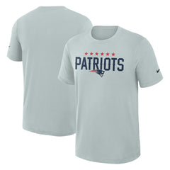 New England Patriots 2025 Rivalries Collection Slub Dri-FIT T-Shirt - Silver - Nike