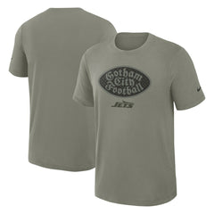 New York Jets 2025 Rivalries Collection Slub Dri-FIT T-Shirt - Dark Stucco - Nike