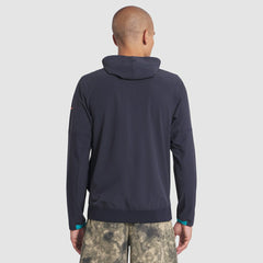 Miami Dolphins 2025 Rivalries Collection Sideline Anorak Half-Zip Hoodie Jacket - Pitch Blue - Nike