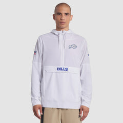 Buffalo Bills 2025 Rivalries Collection Sideline Anorak Half-Zip Hoodie Jacket - White - Nike