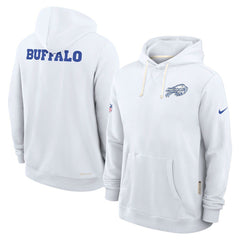 Buffalo Bills 2025 Rivalries Collection Standard Issue Sideline Dri-FIT Hoodie - White - Nike