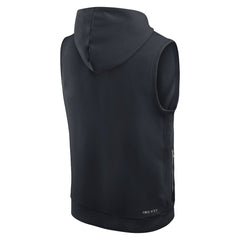 Miami Dolphins 2025 Rivalries Collection Standard Issue Sideline Dri-FIT Sleeveless Hoodie - Pitch Blue - Nike