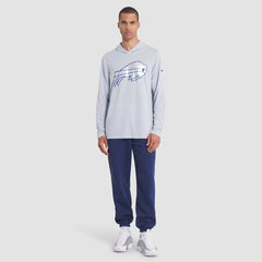 Buffalo Bills 2025 Rivalries Collection Sideline Dri-FIT Long Sleeve Hoodie T-Shirt - Silver - Nike