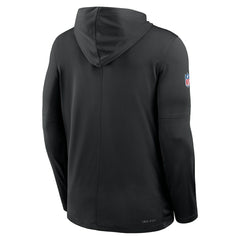 New York Jets 2025 Rivalries Collection Sideline Dri-FIT Long Sleeve Hoodie T-Shirt - Black - Nike
