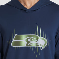 Seattle Seahawks 2025 Rivalries Collection Sideline Dri-FIT Long Sleeve Hoodie T-Shirt - College Navy - Nike