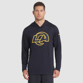 Los Angeles Rams 2025 Rivalries Collection Sideline Dri-FIT Long Sleeve Hoodie T-Shirt - Midnight Blue - Nike